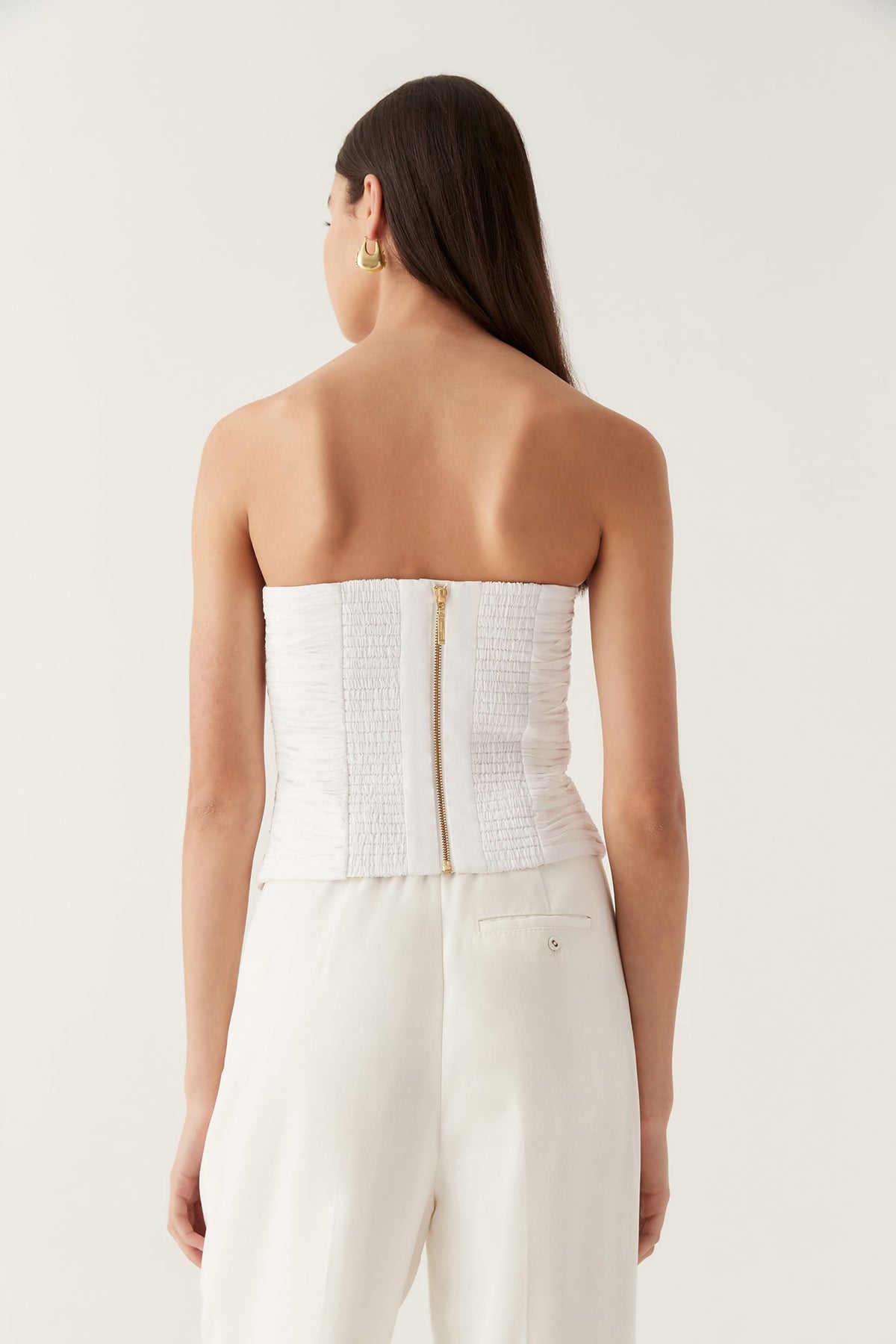 Women Sunbeam Ruched Bustier | Aje