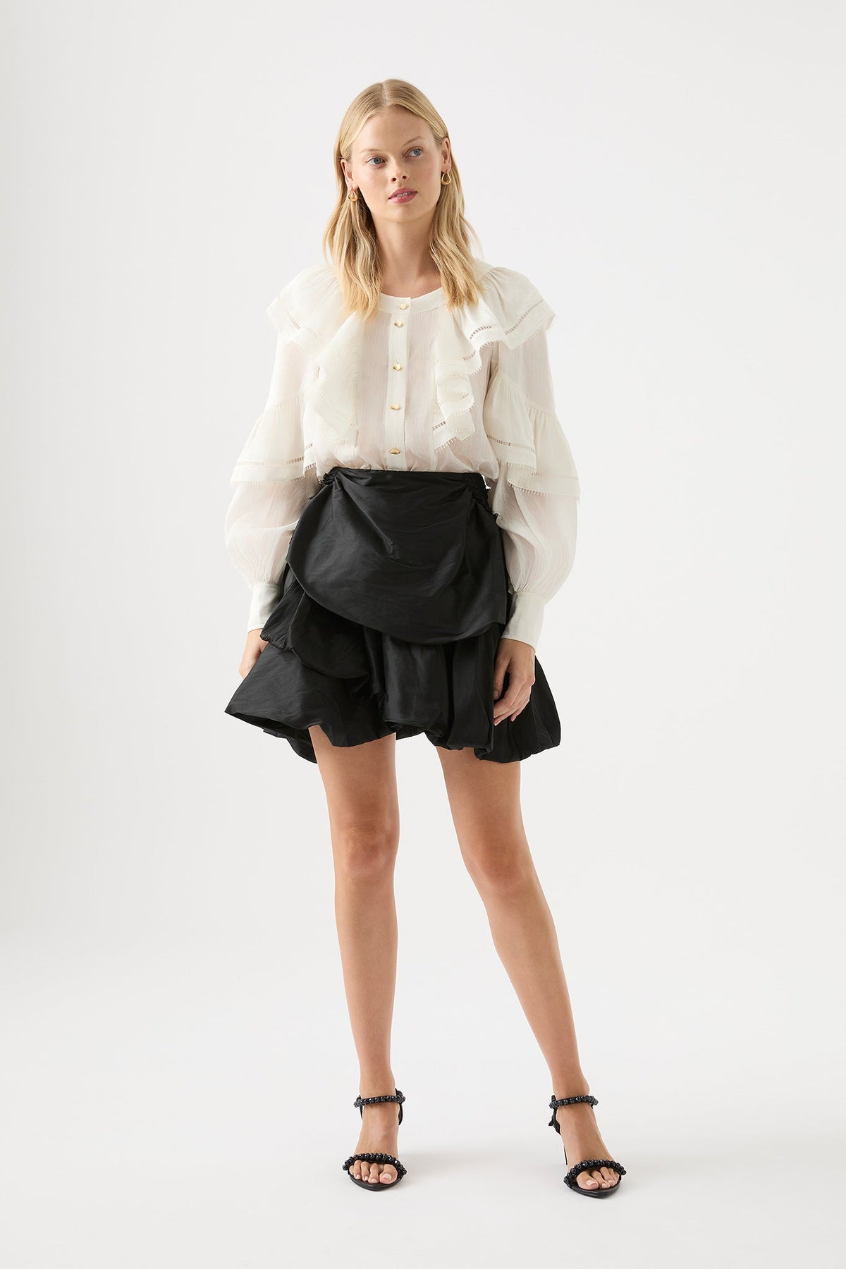 Women Zoe Ruffle Blouse | Aje