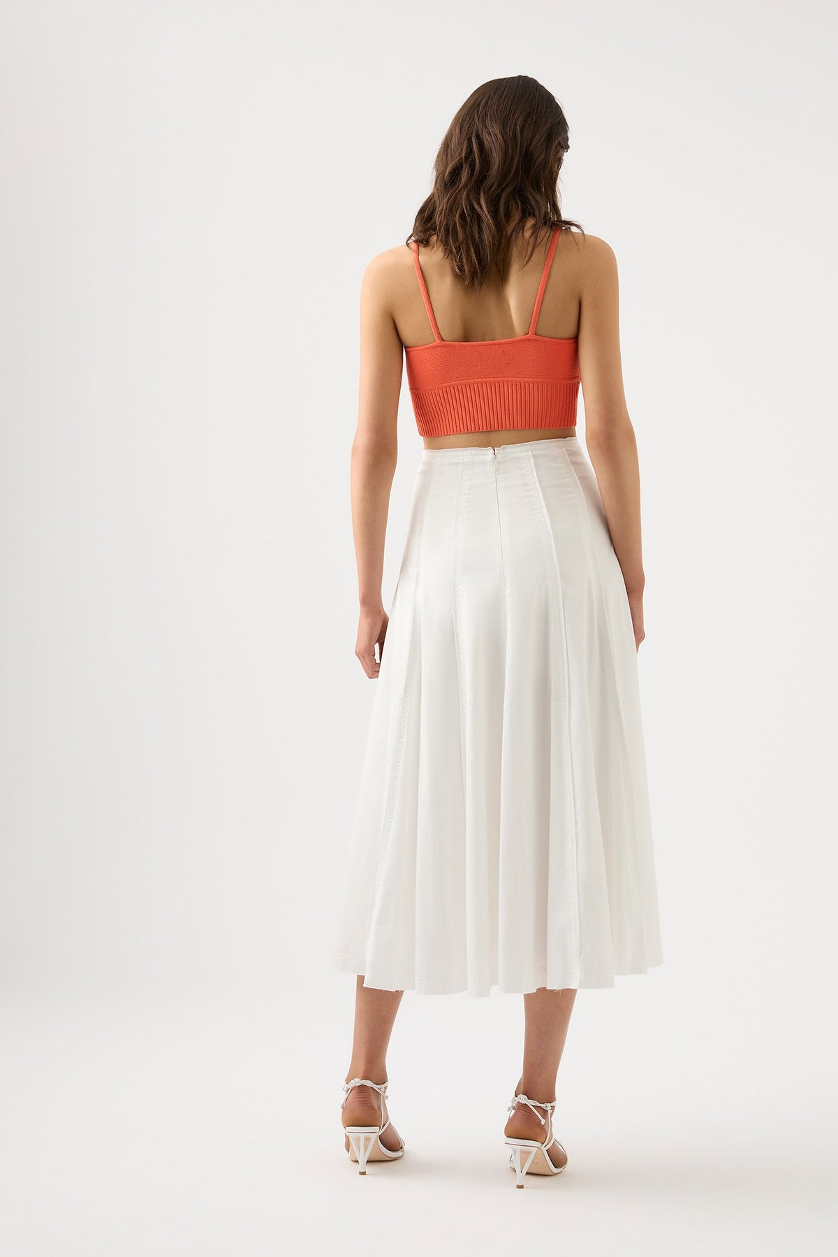 Women Meadow Panelled Midi Skirt | Aje