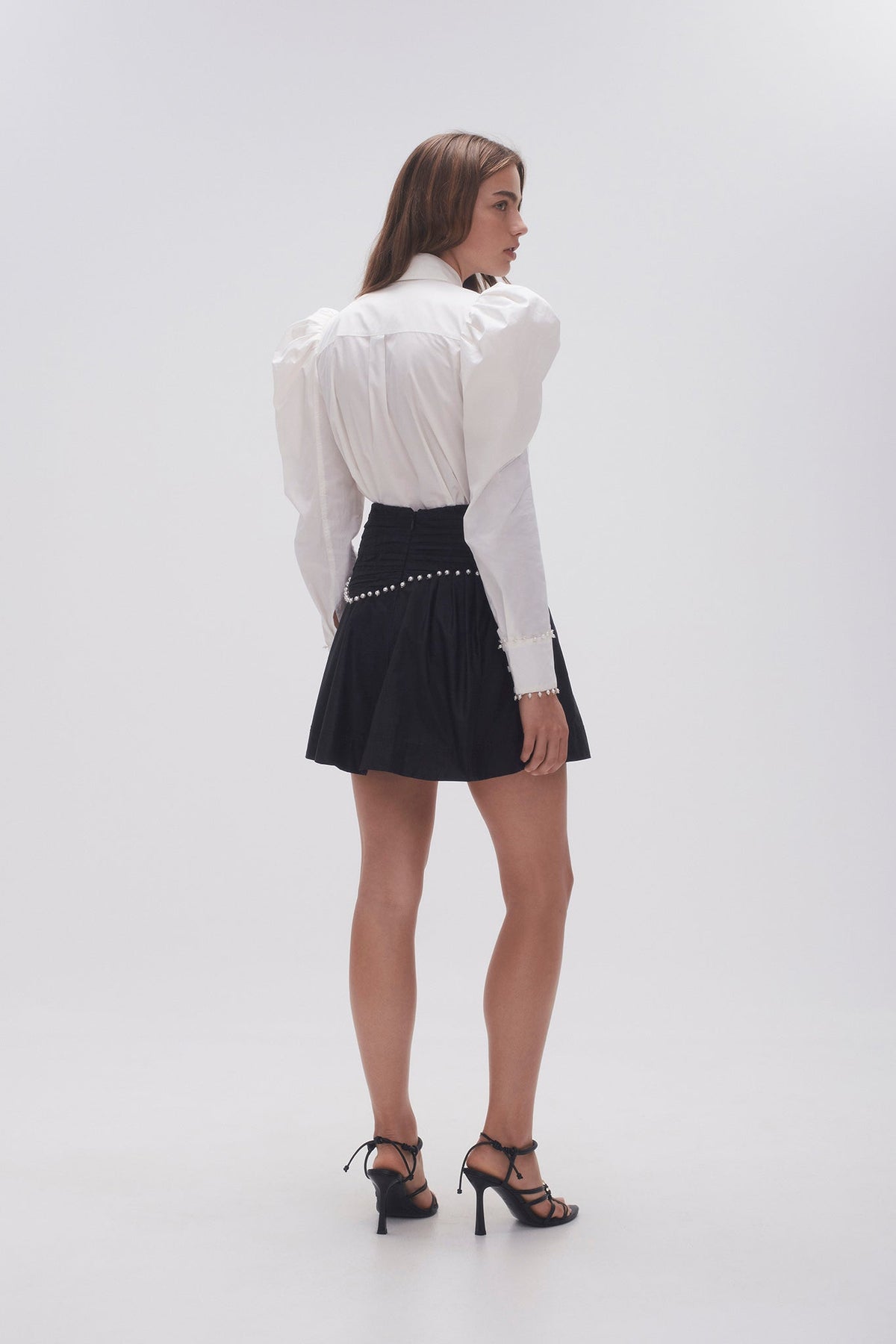 Women Florence Pearl Trim Mini Skirt | Aje