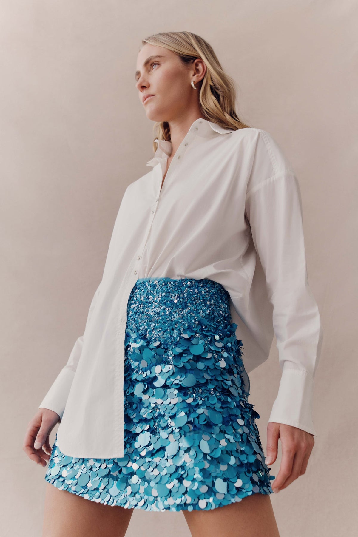 Women Cherie Sequin Mini Skirt | Aje
