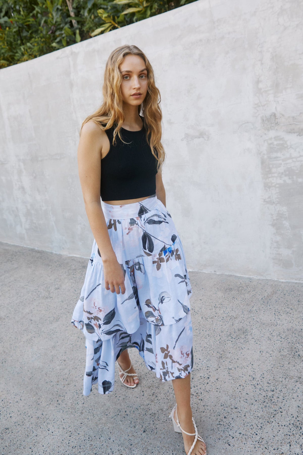 Women Interlace Midi Skirt | Aje