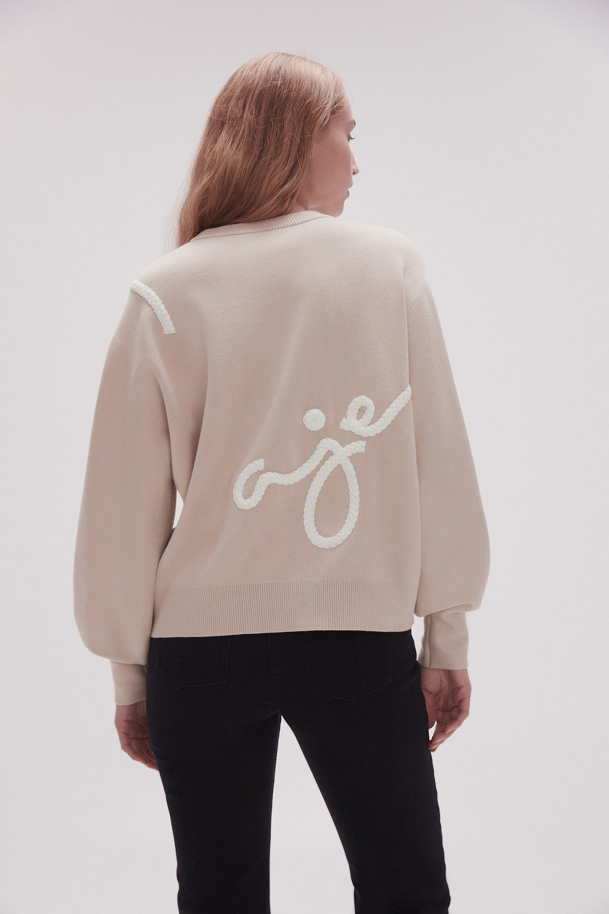 Women Symbol Calligraphy Knit Jumper | Aje