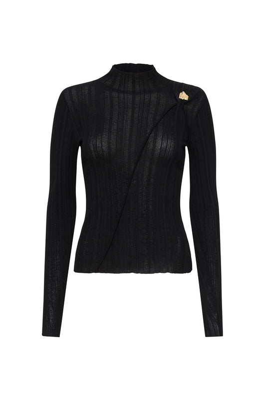 Women Wave Hardware Rib Knit | Aje