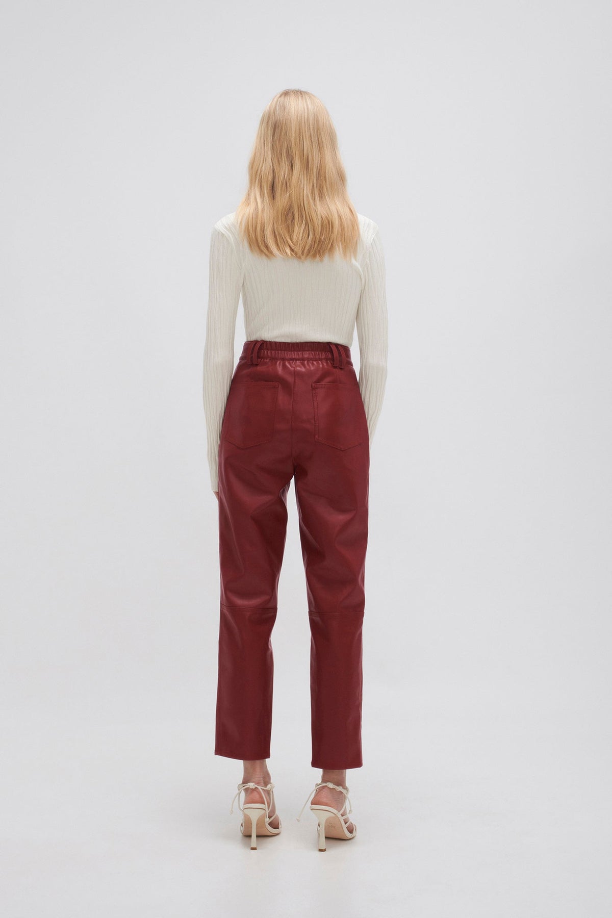 Women River Vegan Leather Pant | Aje
