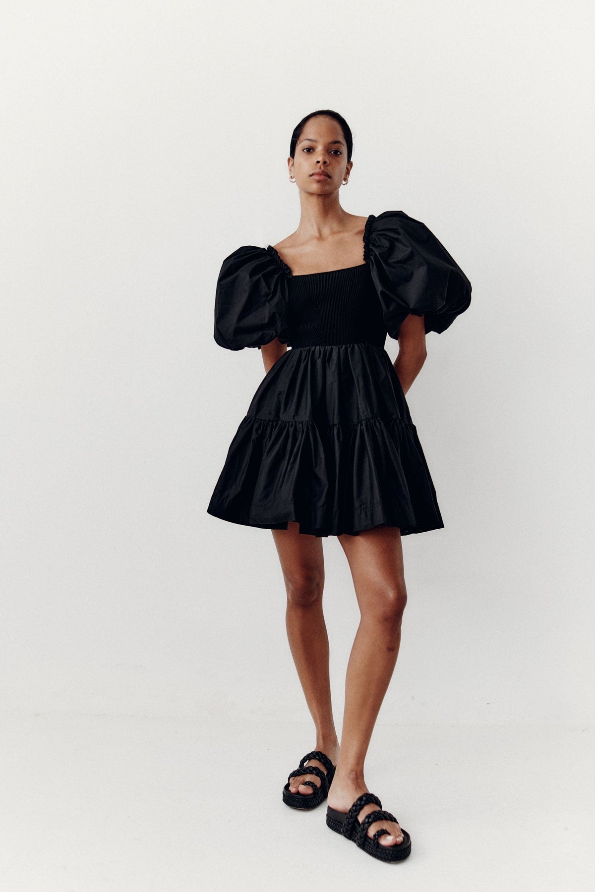 Women Casa Puff Sleeve Mini Dress | Aje
