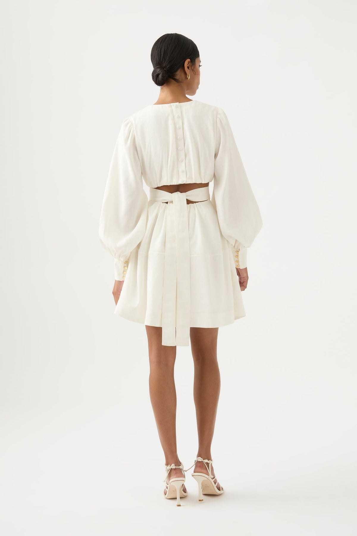 Women Spectral V-Neck Mini Dress | Aje