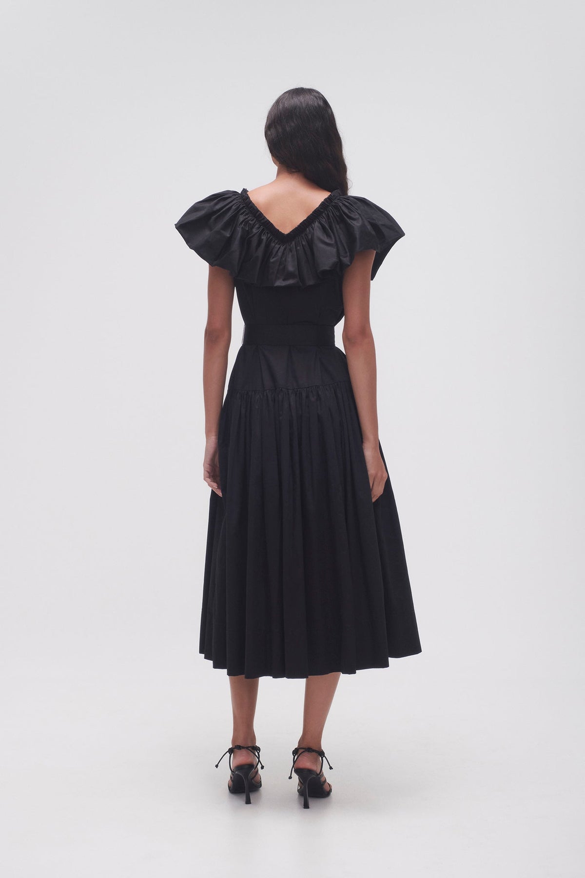 Women Alma Bubble Frill Midi Dress | Aje