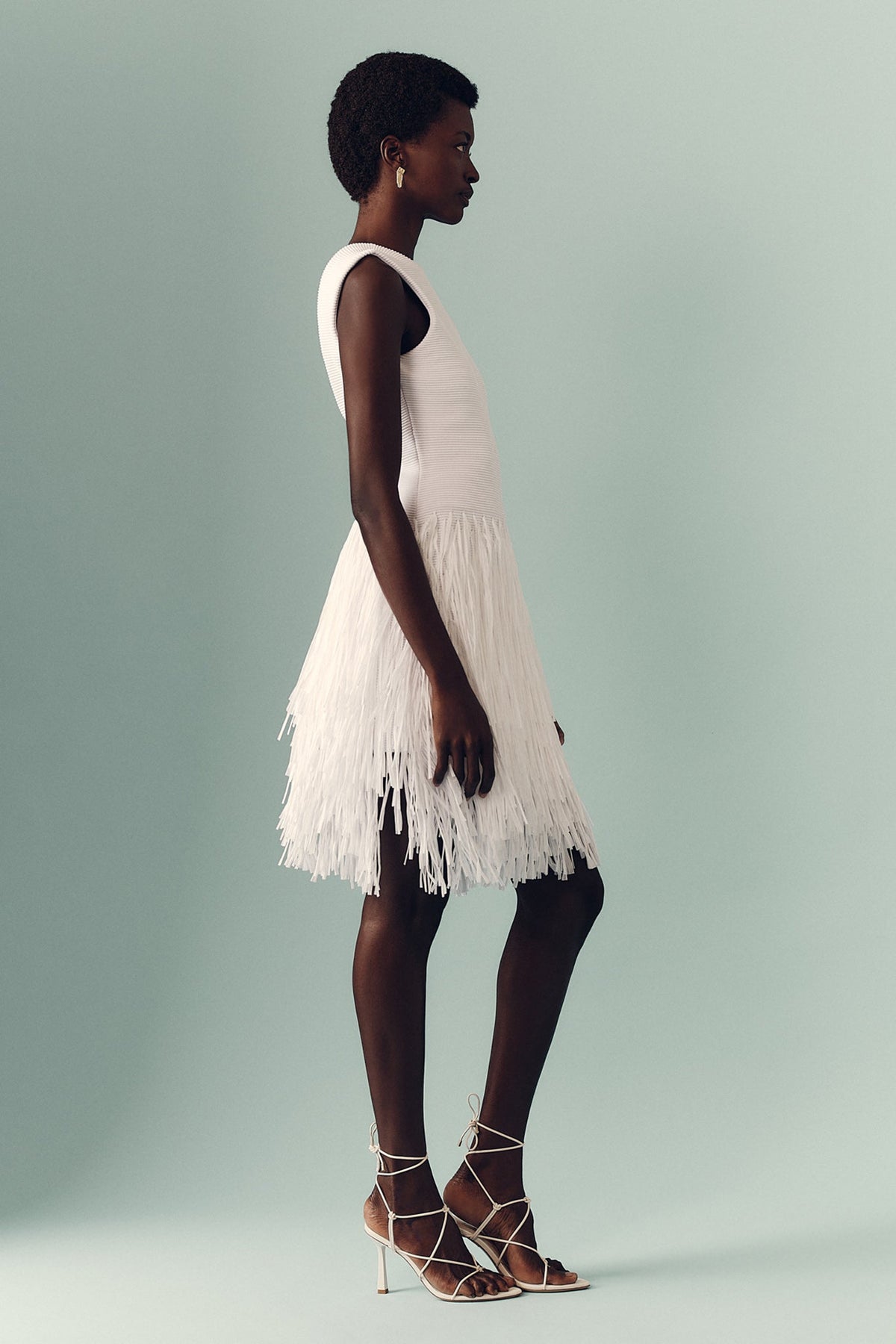 Women Rushes Raffia Knit Mini Dress | Aje