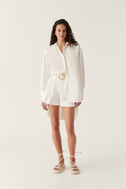Women Virtuous Lace-Up Longline Shirt | Aje