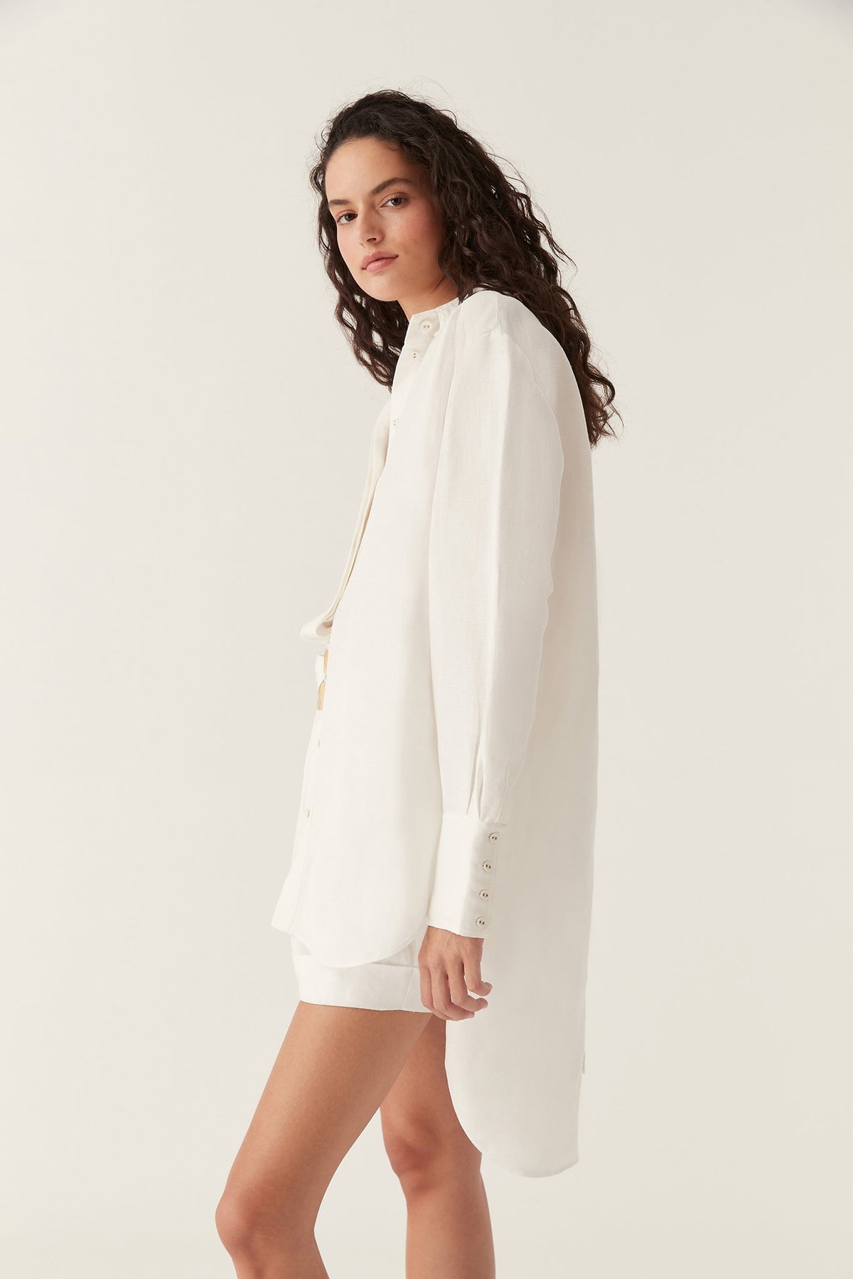 Women Virtuous Lace-Up Longline Shirt | Aje