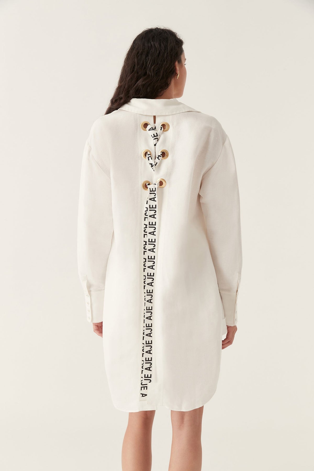 Women Virtuous Lace-Up Longline Shirt | Aje