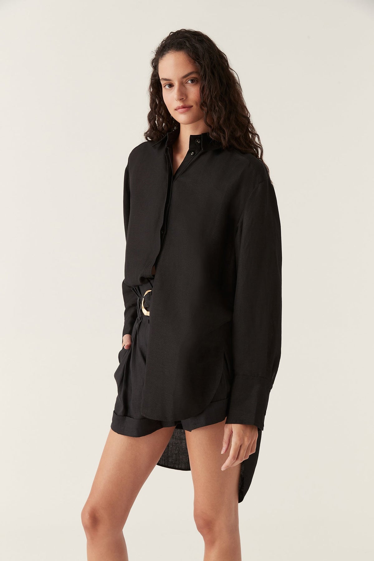 Women Virtuous Lace-Up Longline Shirt | Aje