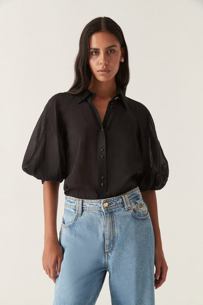 Women Palms Puff Sleeve Shirt | Aje