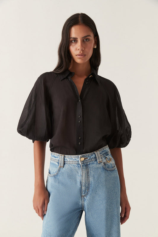 Women Palms Puff Sleeve Shirt | Aje