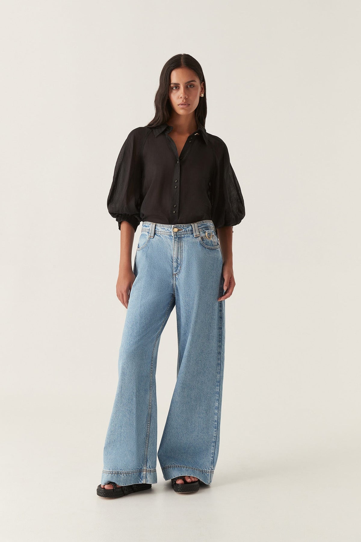 Women Palms Puff Sleeve Shirt | Aje