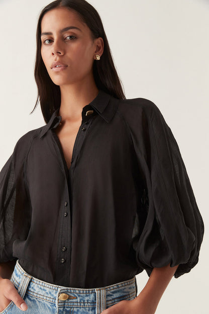 Women Palms Puff Sleeve Shirt | Aje
