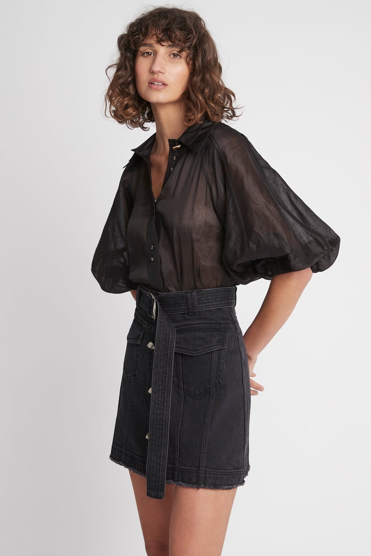 Women Palms Puff Sleeve Shirt | Aje
