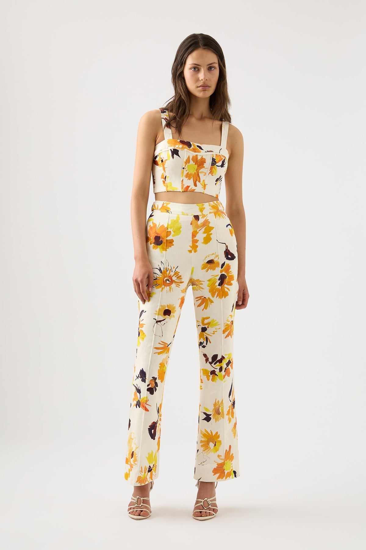 Women Meadow Panelled Bustier Top | Aje
