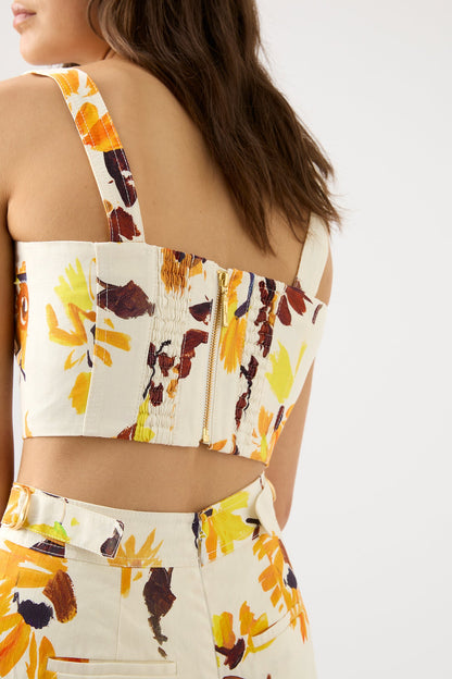 Women Meadow Panelled Bustier Top | Aje