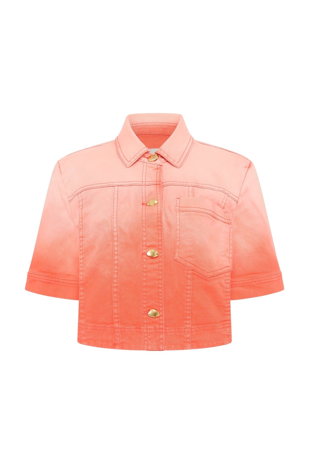 Women Ember Denim Crop Shirt | Aje