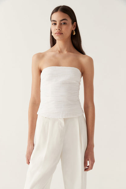 Women Sunbeam Ruched Bustier | Aje