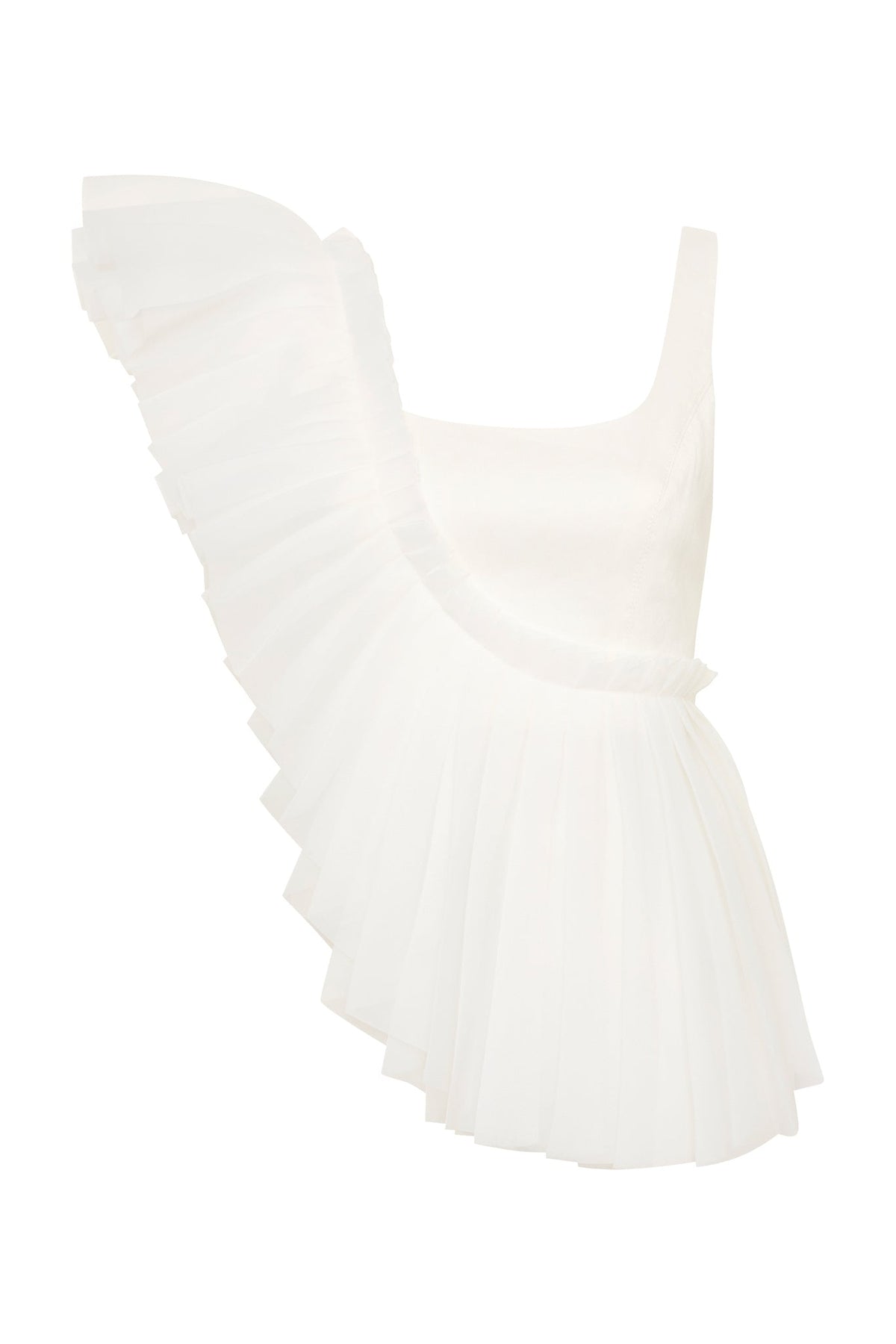 Women Orbit Sculptural Pleated Top | Aje