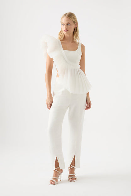 Women Orbit Sculptural Pleated Top | Aje