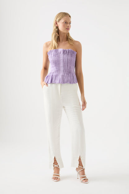 Women Horizon Pintucked Corset Top | Aje