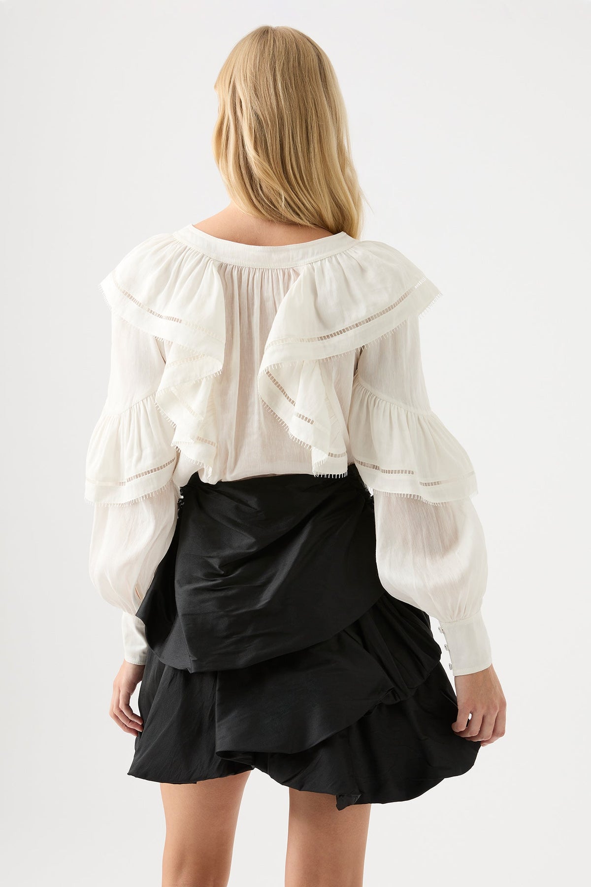Women Zoe Ruffle Blouse | Aje