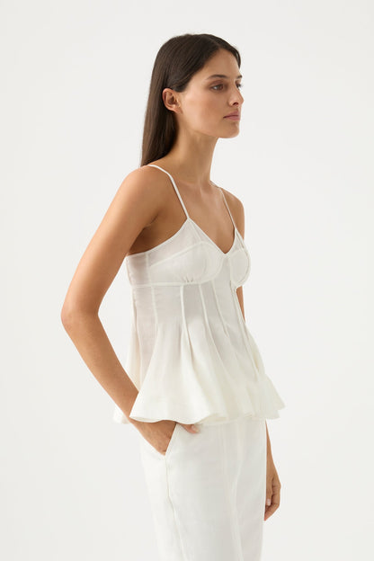 Women Evangeline Flared Camisole Top | Aje