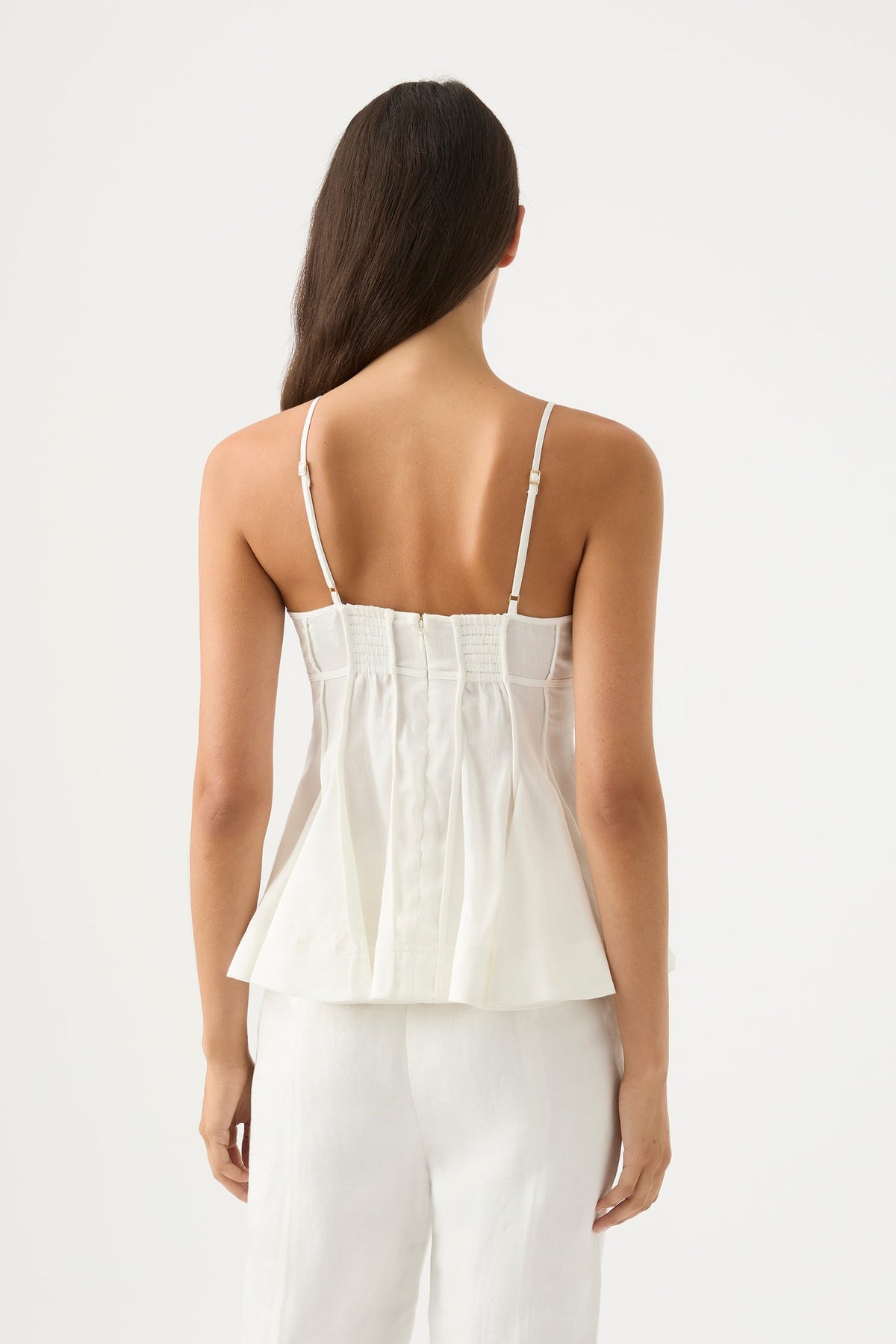 Women Evangeline Flared Camisole Top | Aje