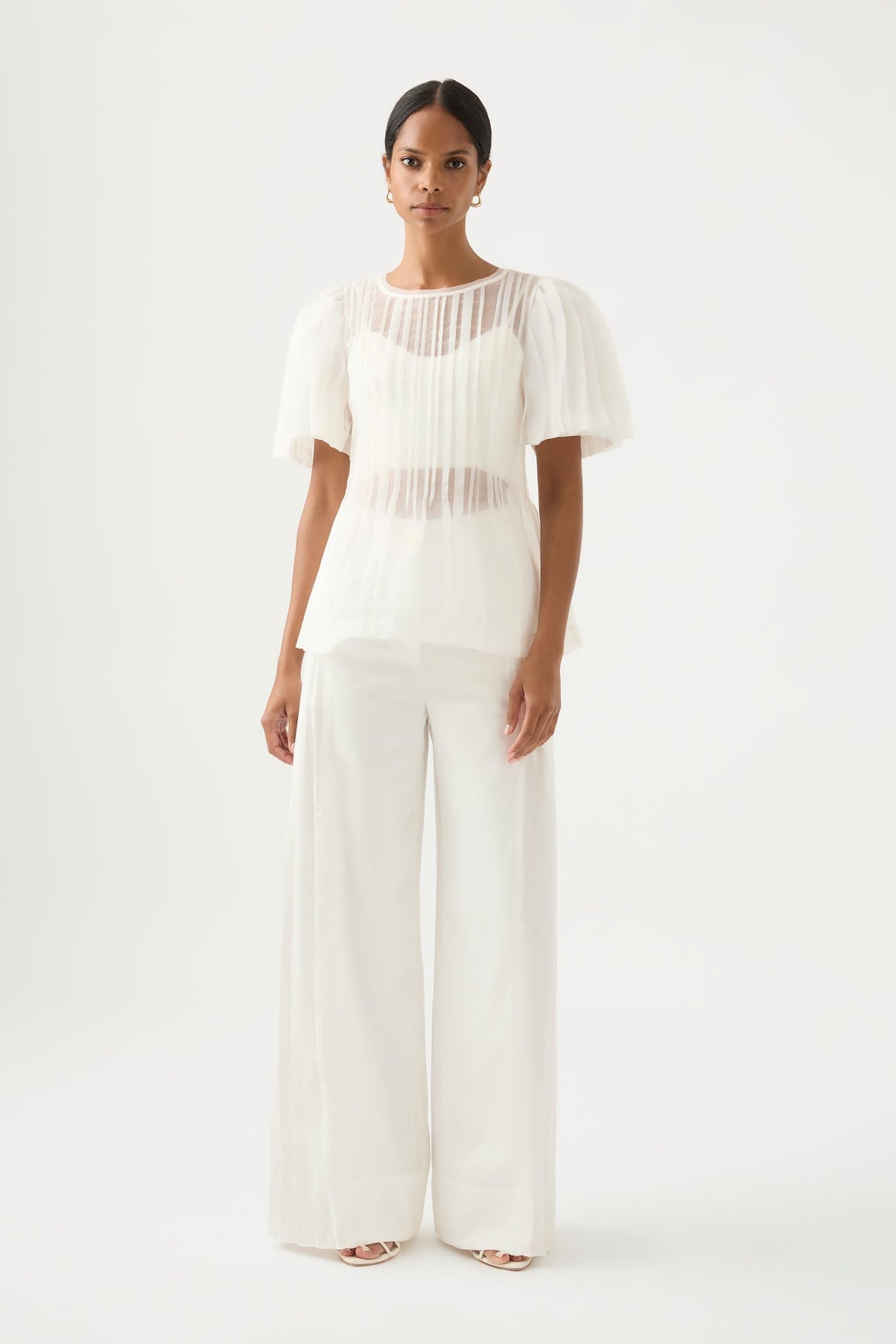 Women Stella Linear Ruffle Top | Aje