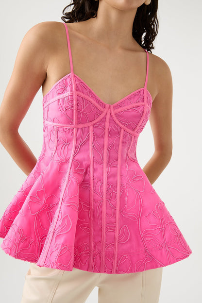Women Evangeline Flared Camisole Top | Aje