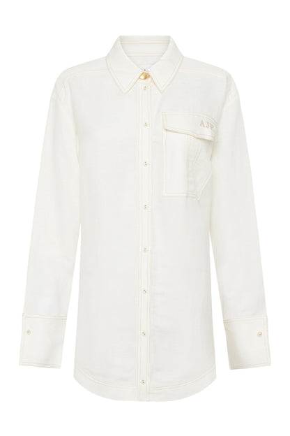 Women Satori Pearl Pin Shirt | Aje