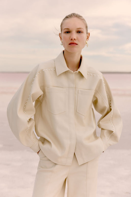 Women Lumen Pearl Shirt | Aje