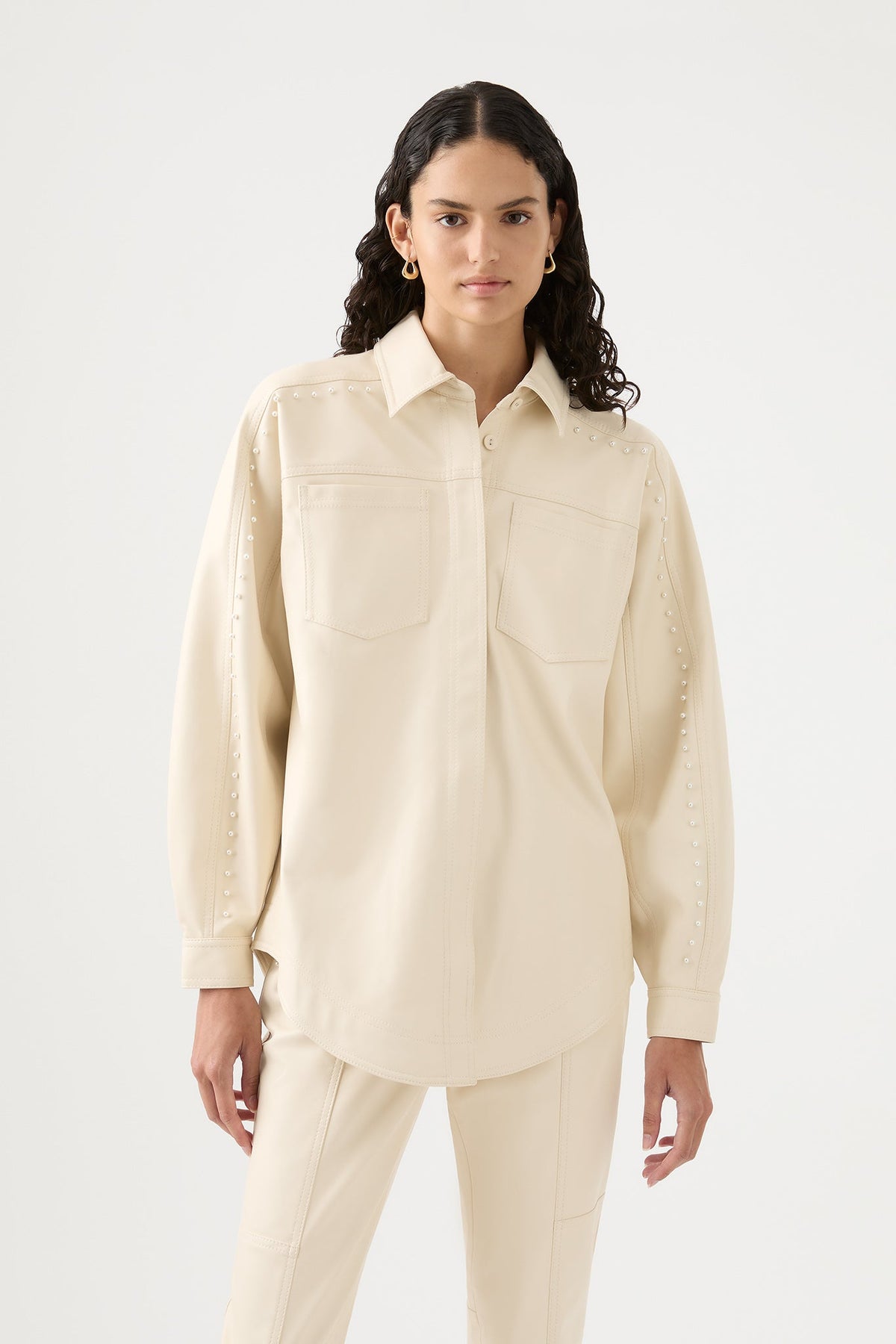 Women Lumen Pearl Shirt | Aje