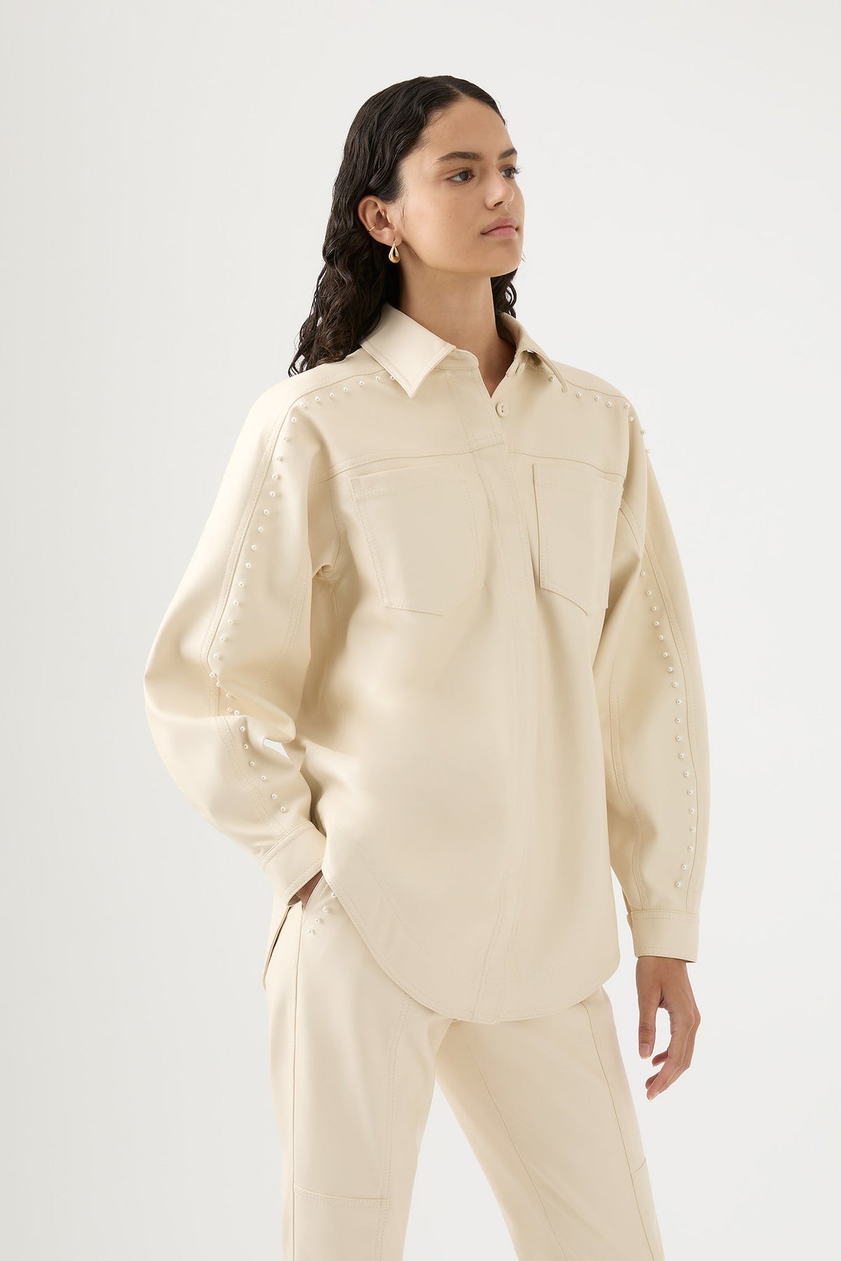 Women Lumen Pearl Shirt | Aje