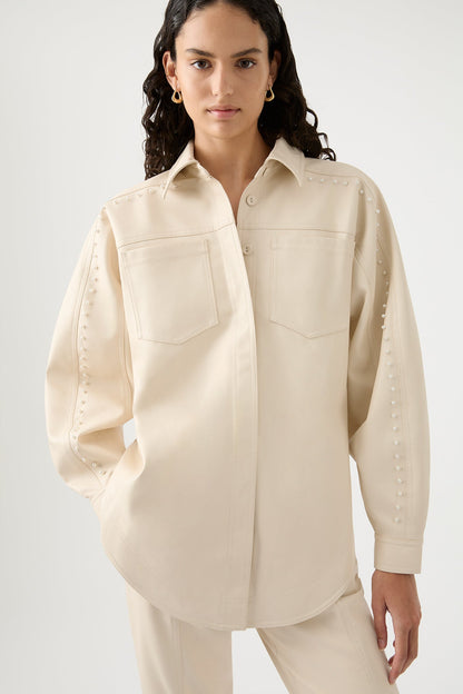 Women Lumen Pearl Shirt | Aje