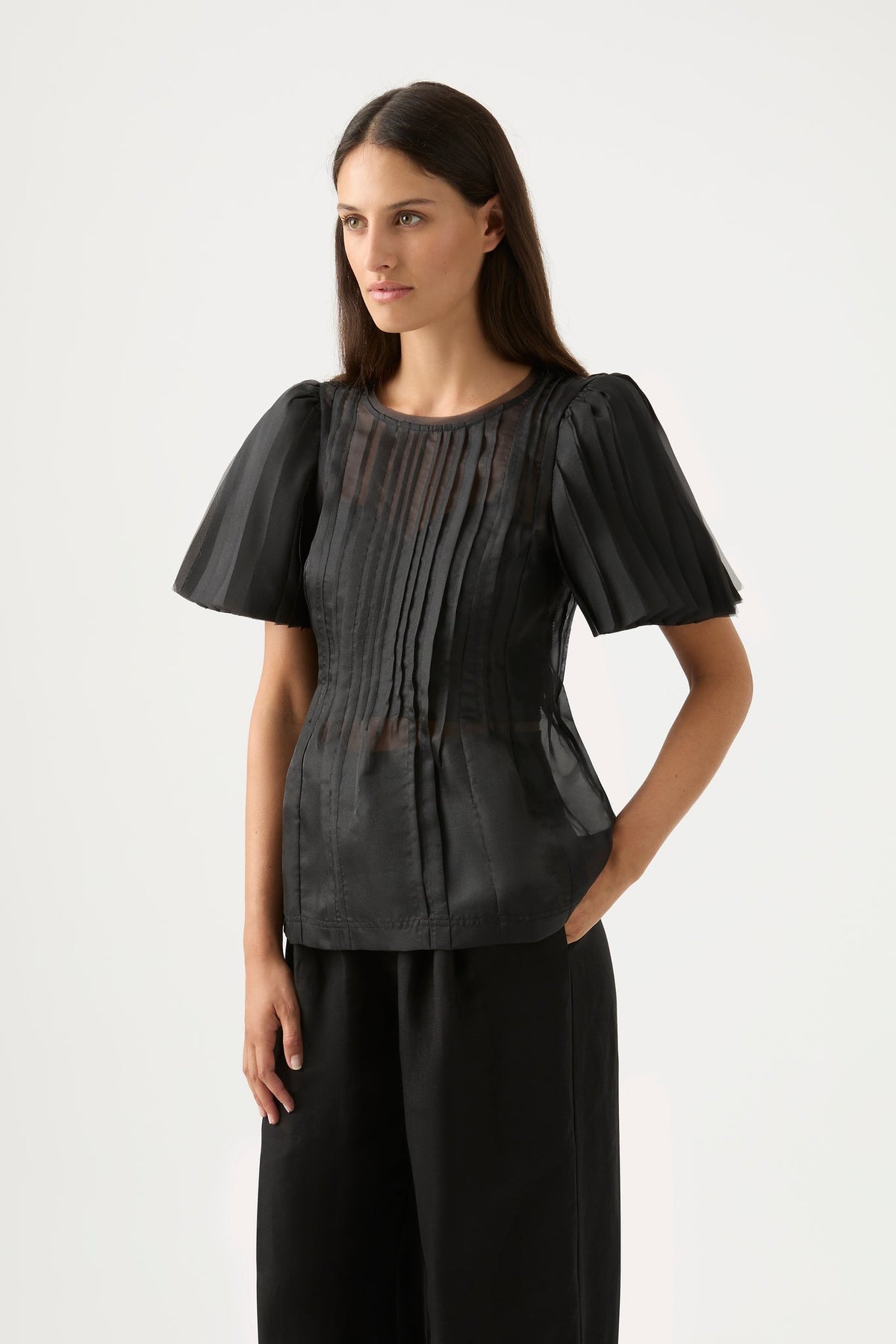 Women Stella Linear Ruffle Top | Aje