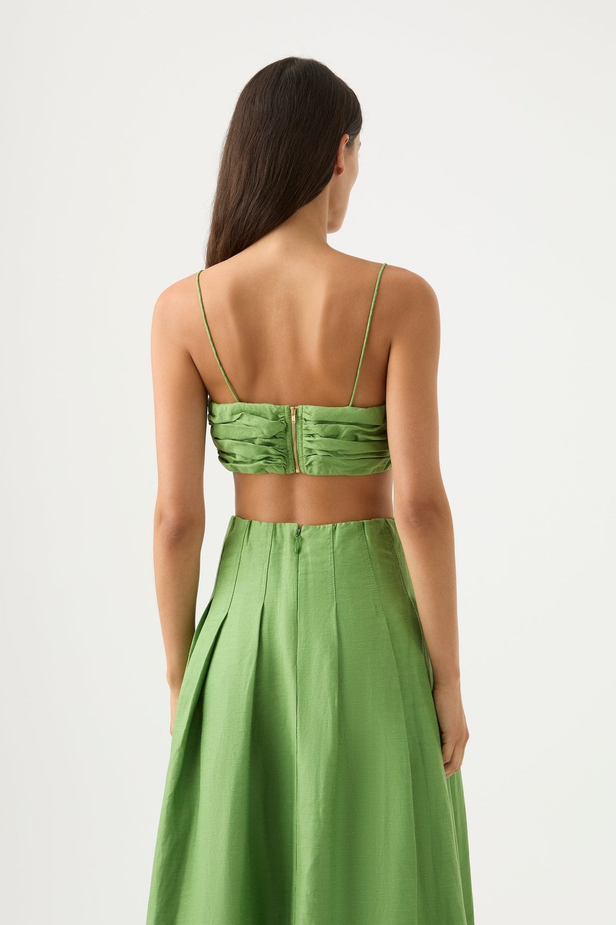 Women Thea Draped Twist Crop Top | Aje