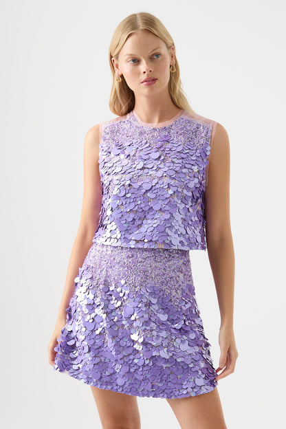 Women Celeste Sequin Shell Top | Aje