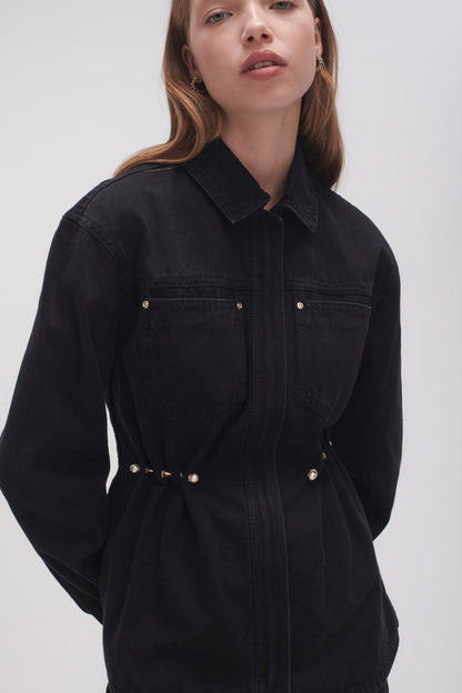 Women Willa Pearl Pin Denim Shirt | Aje