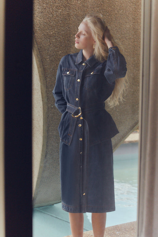 Women Colorado Belted Denim Shirt | Aje