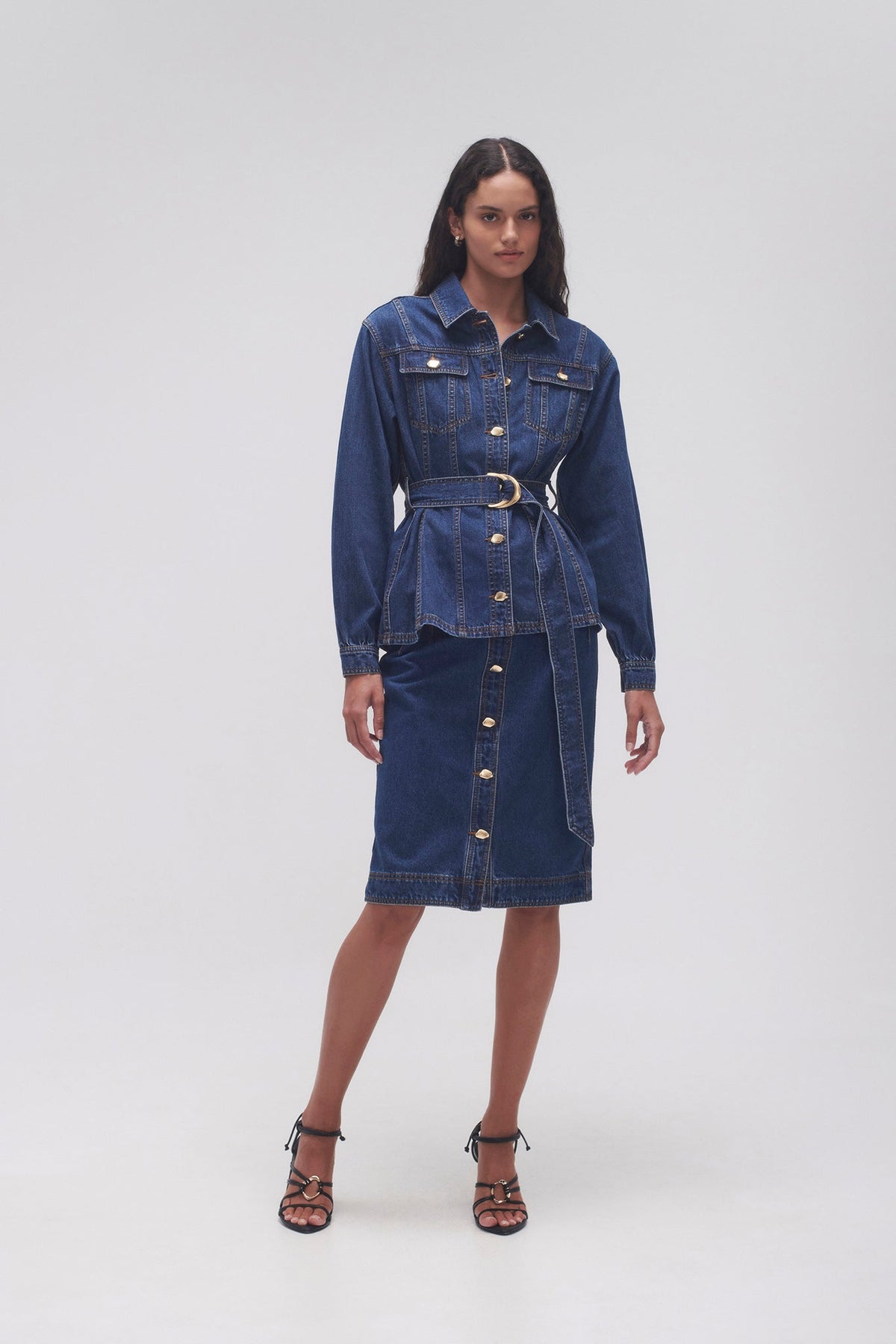 Women Colorado Belted Denim Shirt | Aje