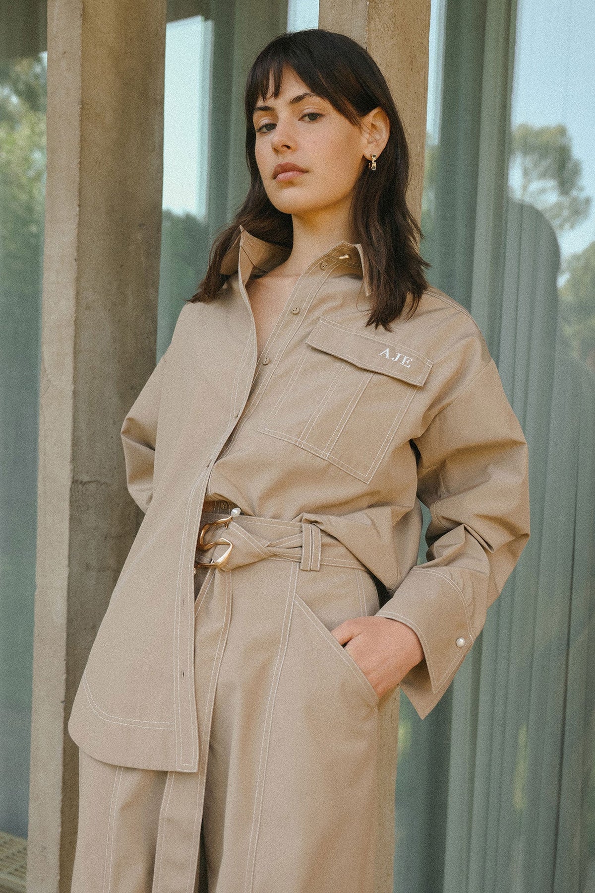 Women Satori Pearl Pin Shirt | Aje