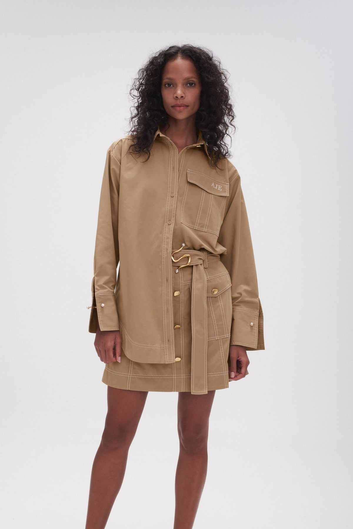 Women Satori Pearl Pin Shirt | Aje