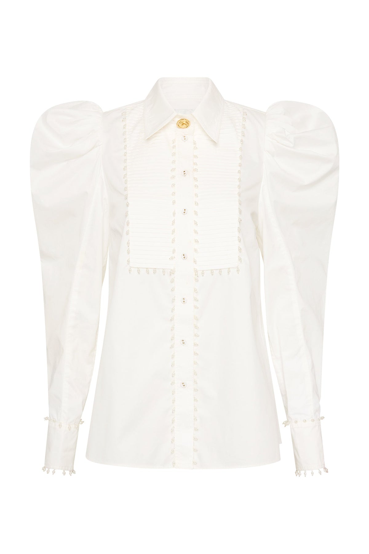 Women Florence Pearl Trim Blouse | Aje