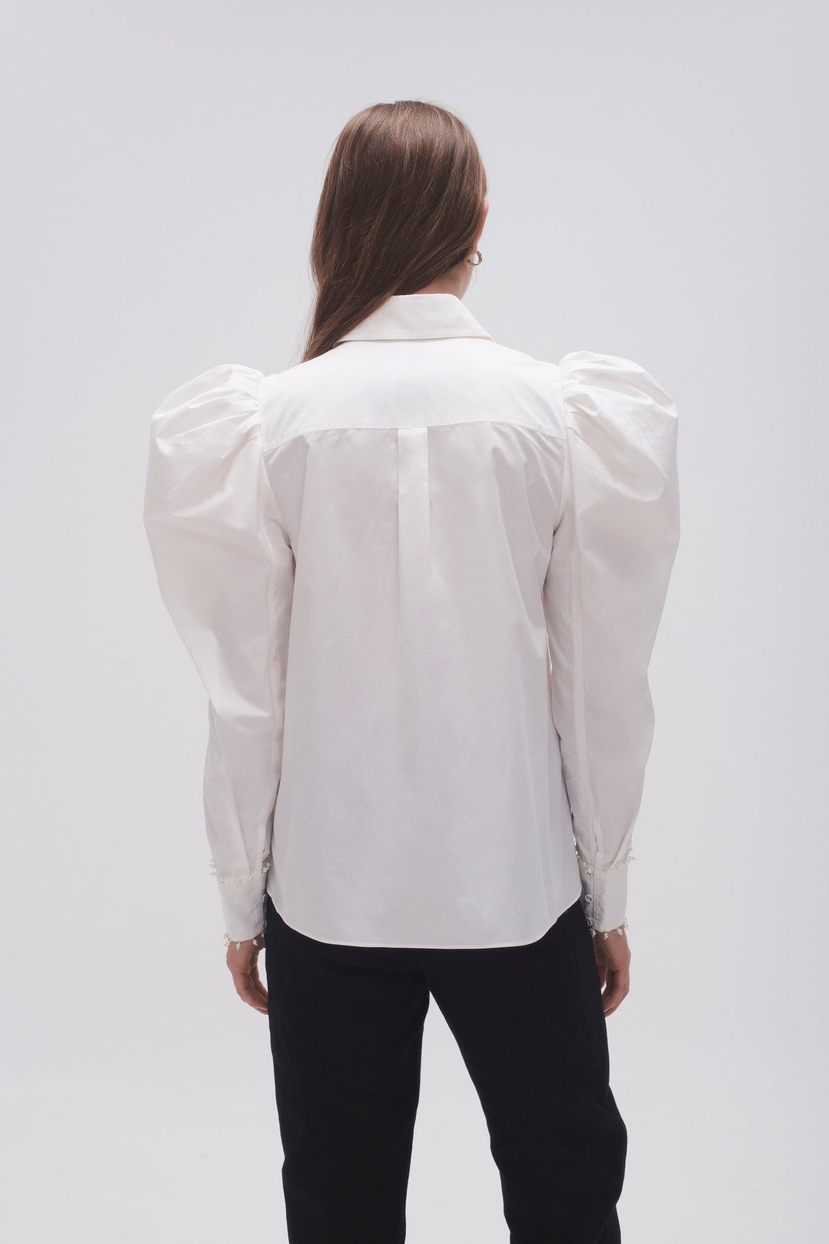 Women Florence Pearl Trim Blouse | Aje