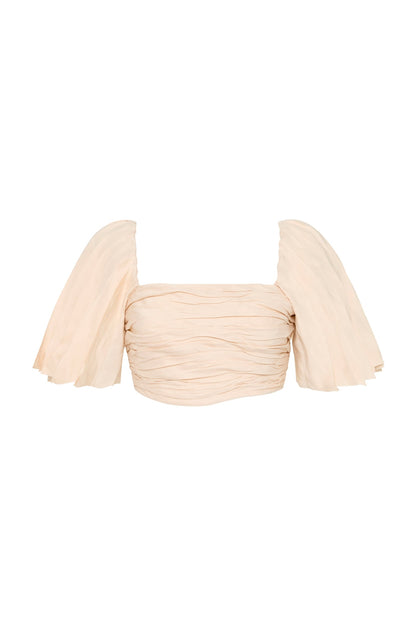 Women Cari Ruched Crop Top | Aje